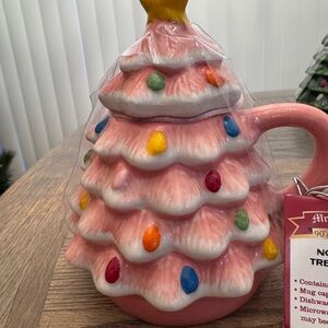Mr Christmas Pink Holiday Tree Mug